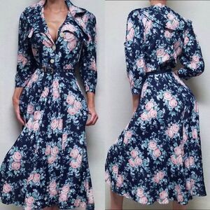 VINTAGE E.D. Michaels Cottagecore Belt Maxi Dress